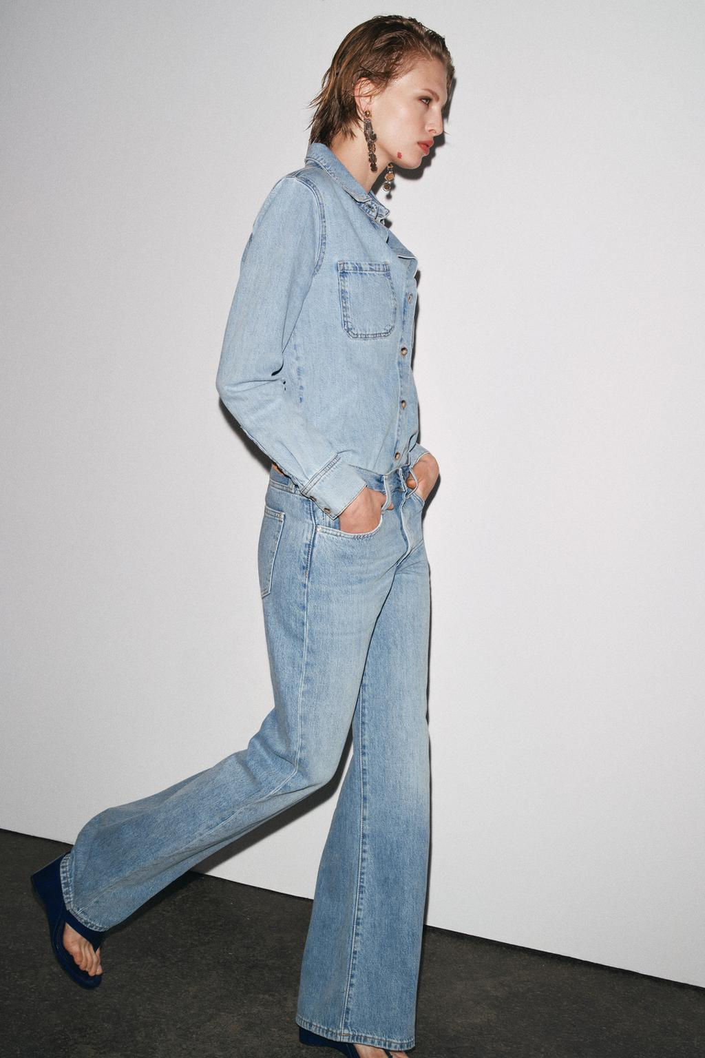 ZW COLLECTION WIDE-LEG LOW-RISE JEANS - Zara фото 23