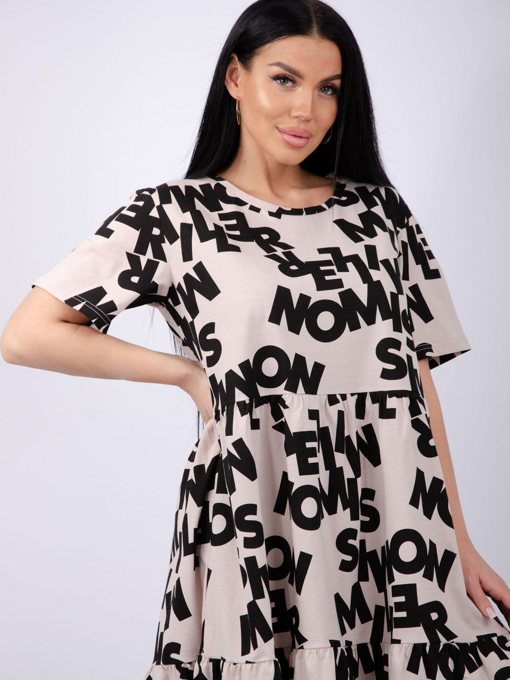 Туника "Касадея" бежевая, трикотаж (М)