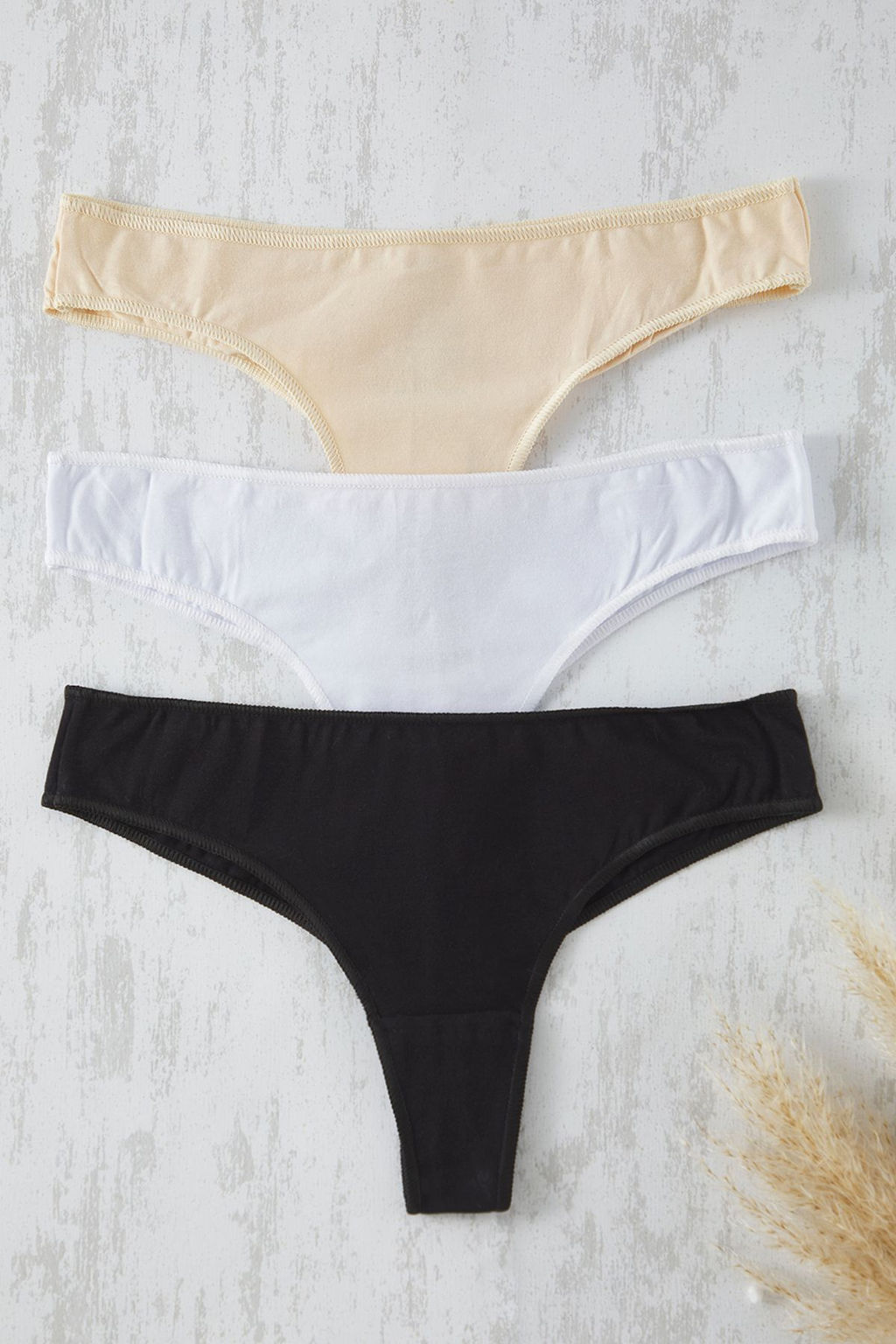 TRENDYOLMILLA Kahverengi-Cok Renkli 3lu Paket Micro Tanga Orme Kulot THMSS25KU00044  фото 5