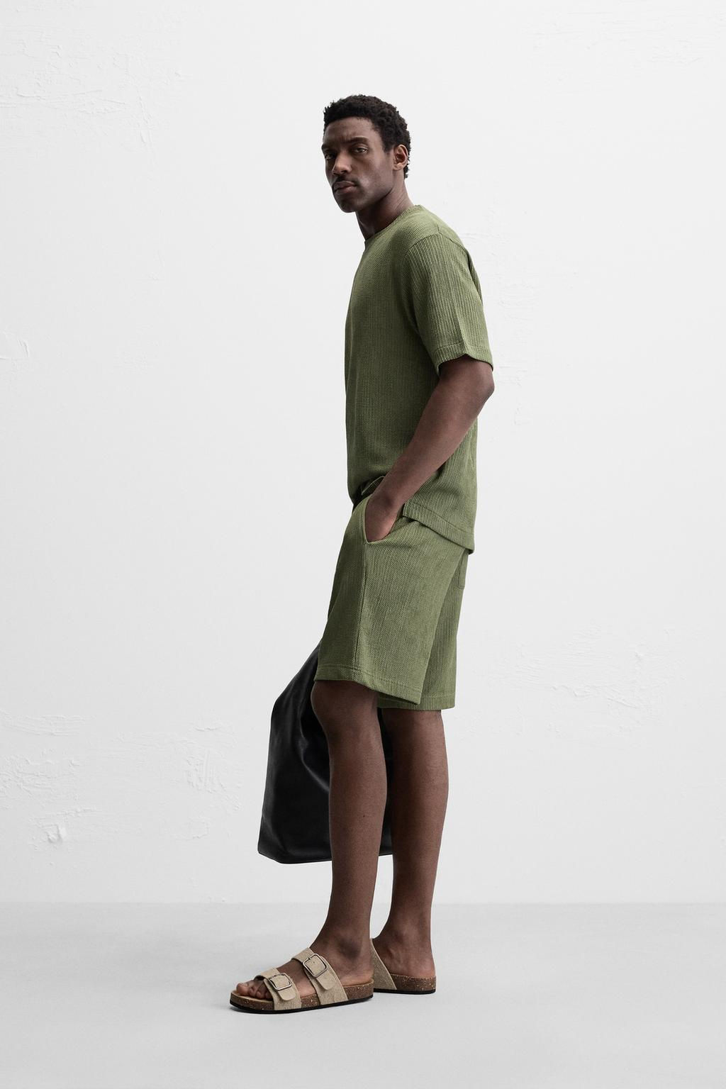 TEXTURED JACQUARD T-SHIRT - Zara фото 20