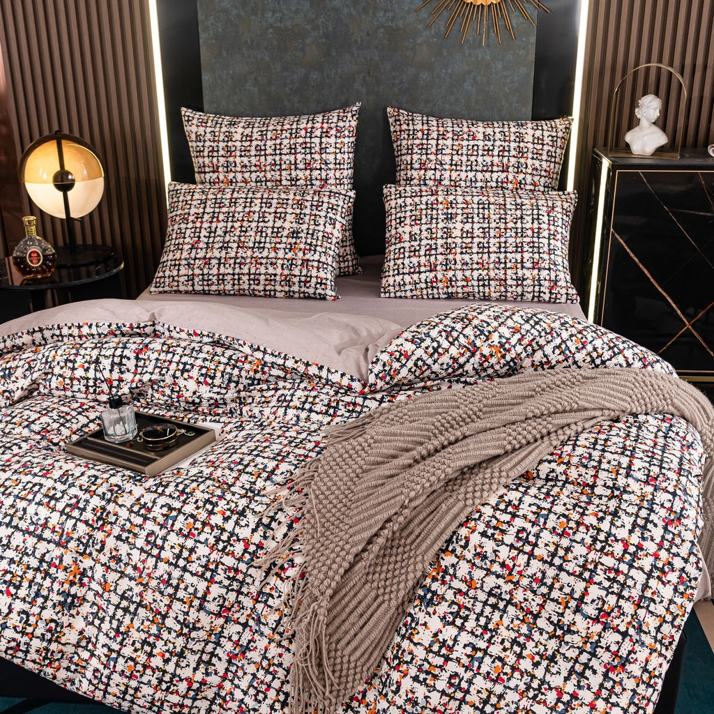 Комплект постельного белья Люкс Сатин 100% хлопок на резинке AR339 2 спальный/70-70 2 шт;50-70 2 шт - Ситрейд фото 4