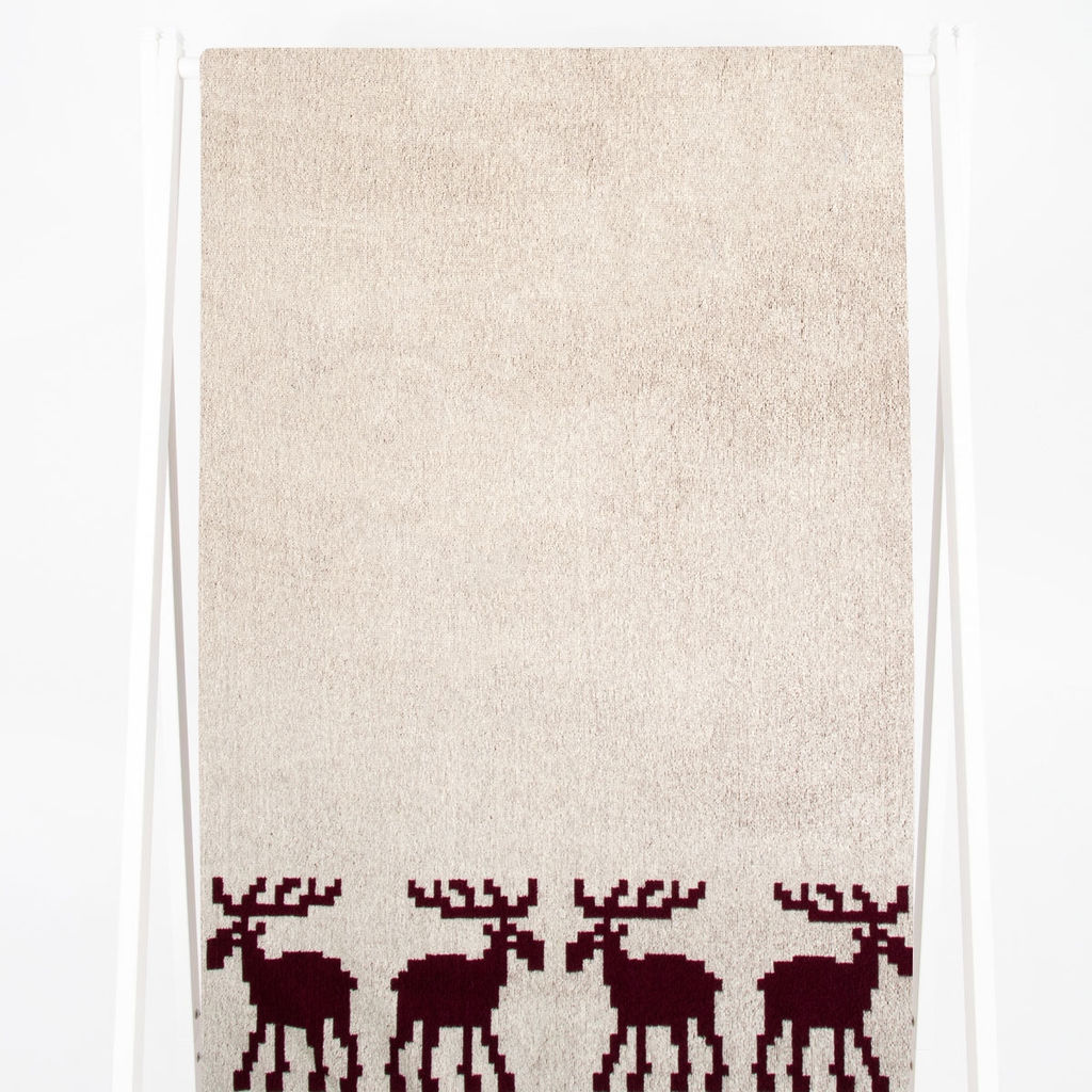 Полотенце махровое 6с102.411ж1 Расписные и олени(кр.дерево1) 67х150см