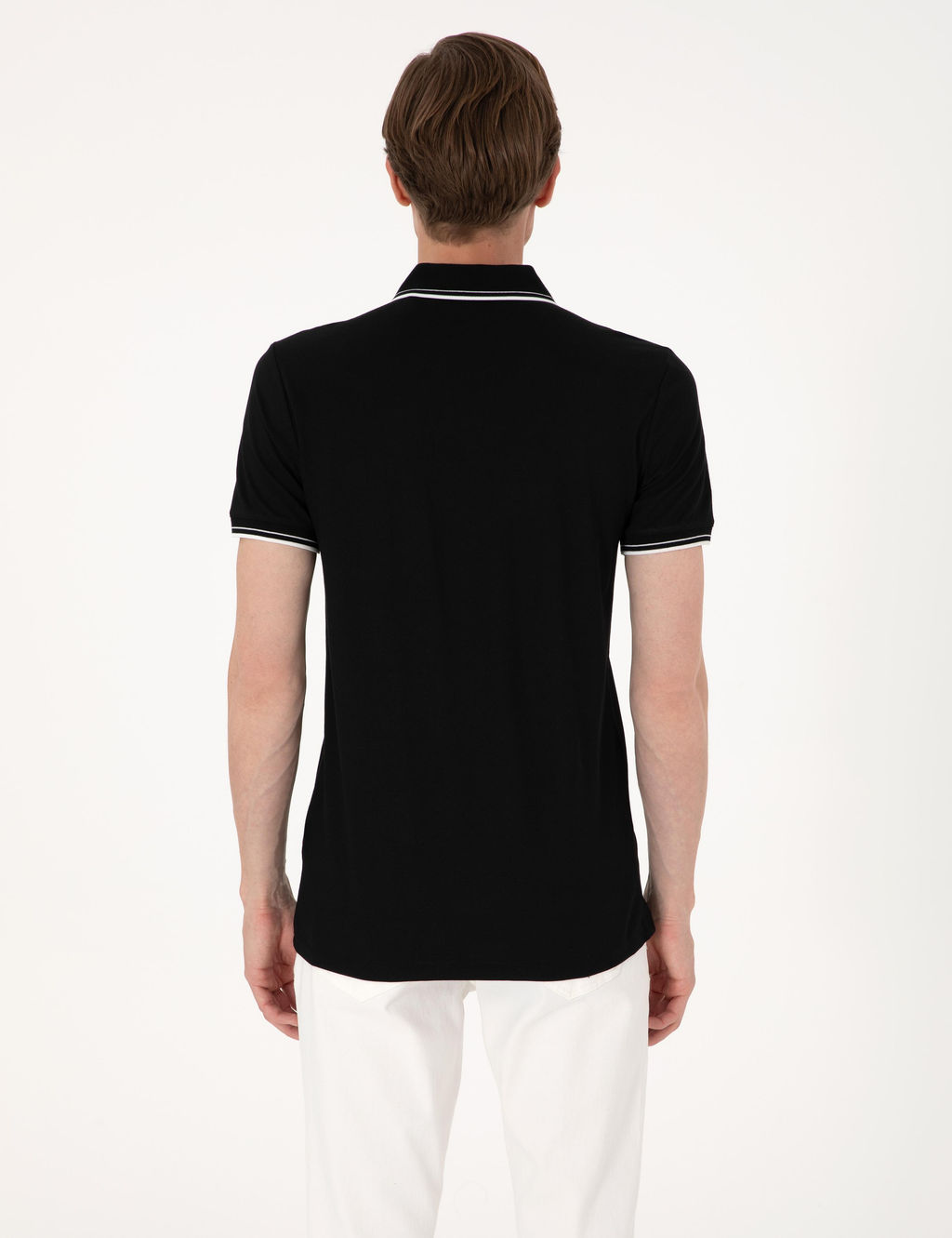 Siyah Ultralight Kuma_ Slim Fit Polo Yaka Ti__rt