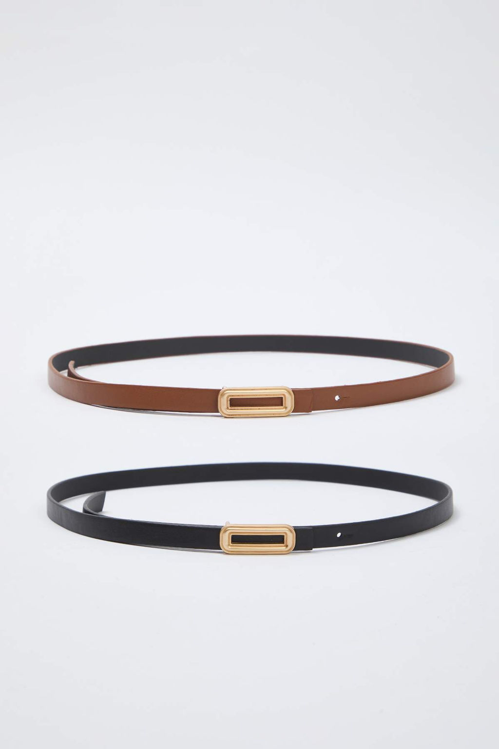 Siyah-Kahverengi Tokal? 2li Paket Deri Gorunumlu TWOAW25KE00009