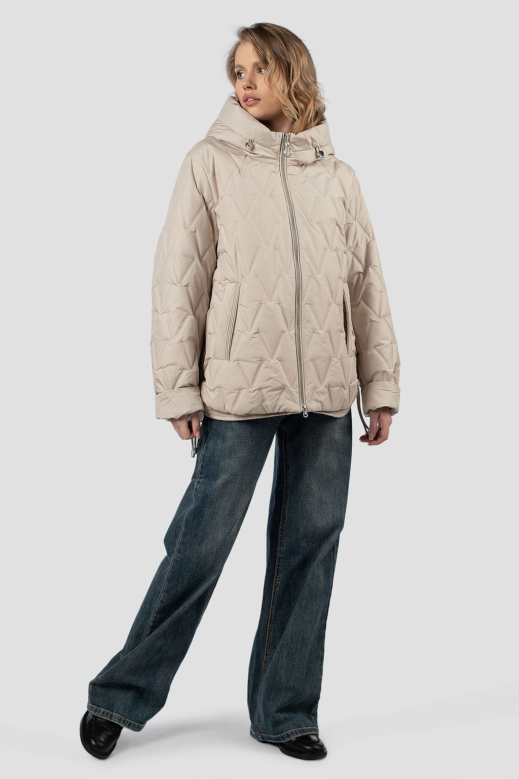 04-3155 Куртка женская демисезонная (Холлофайбер 100) - El podio фото 2