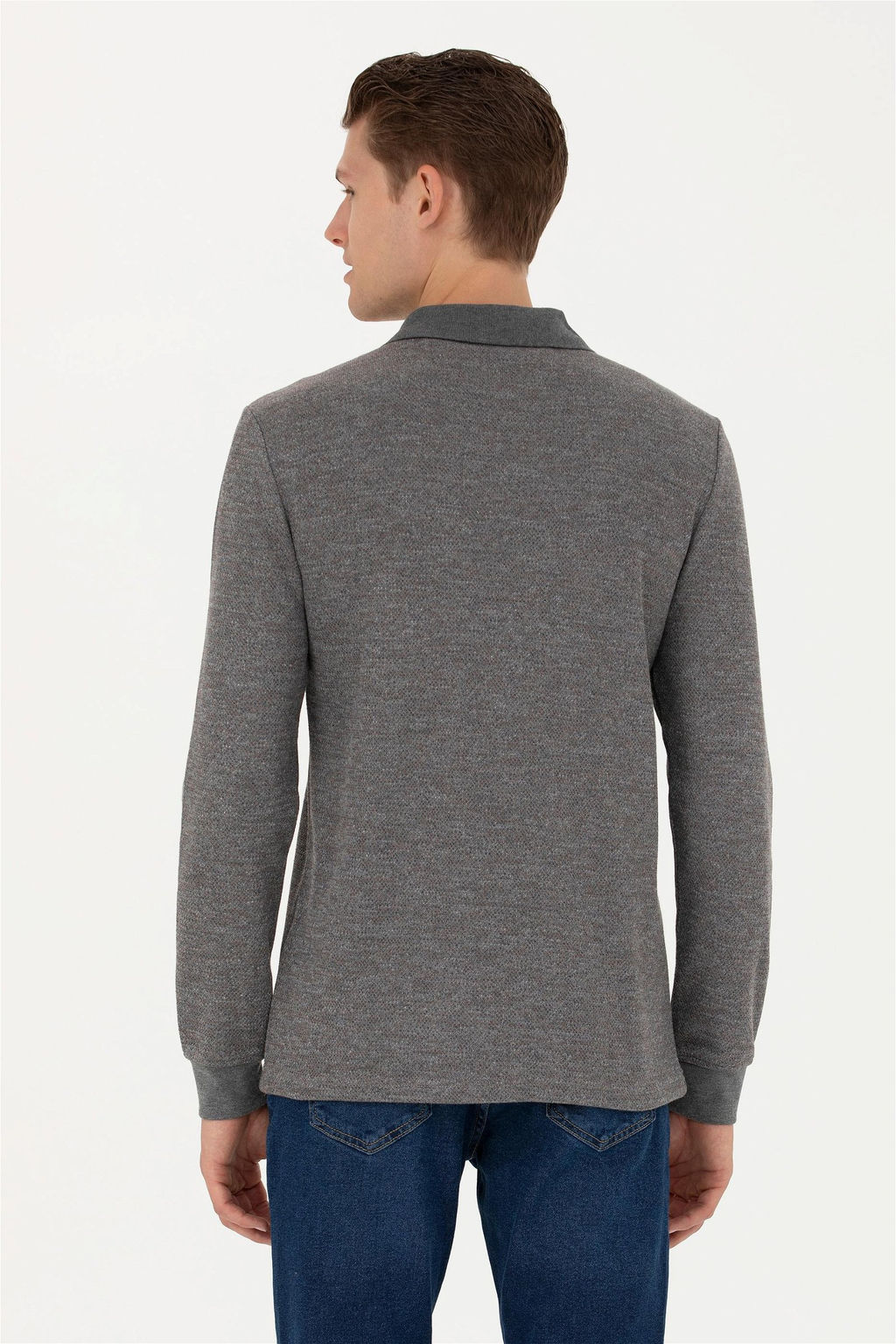 Мужской серый меланжевый свитшот - U.s. polo assn фото 12