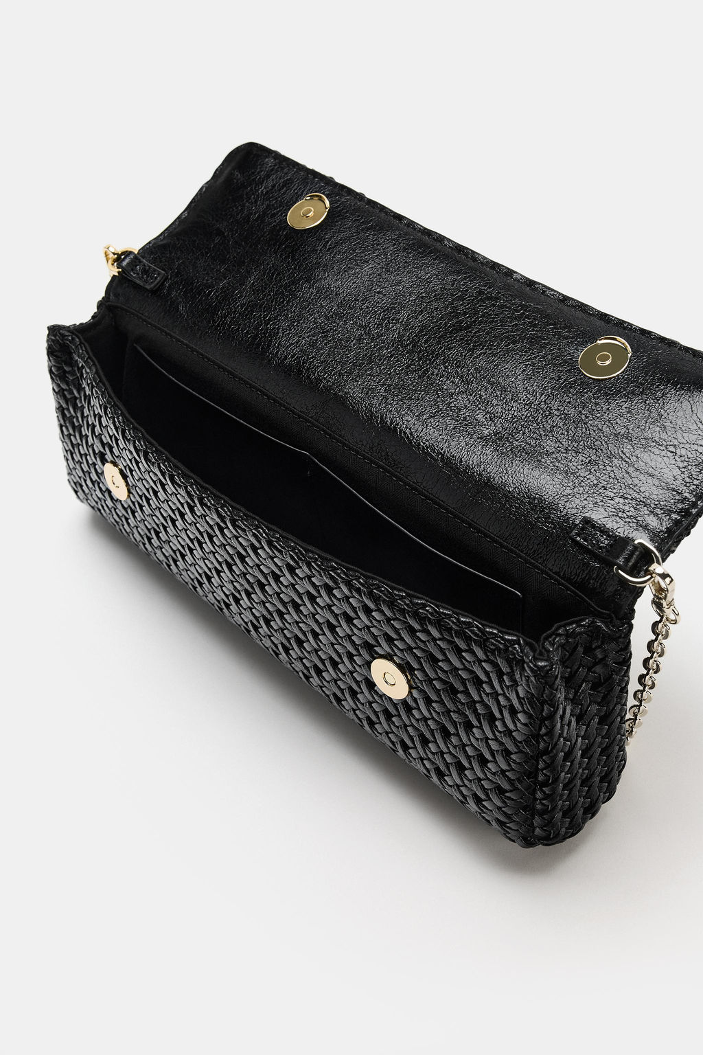 BOLSO SOBRE TRENZADO / Negro - Zara фото 6