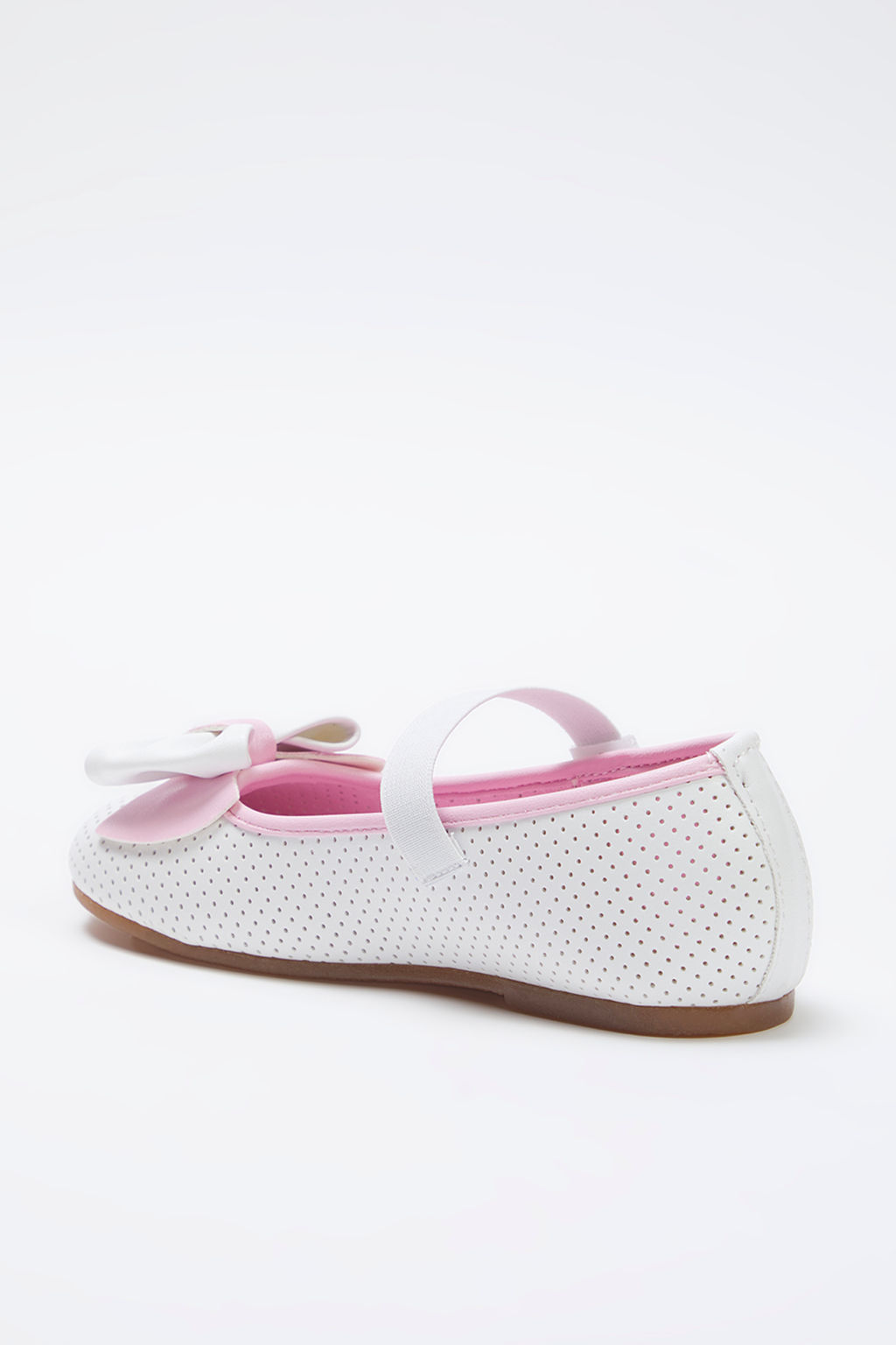 Trendyol Shoes Beyaz-Pembe Fiyonk Detayl? Mary Jane Kucuk K?z Cocuk Kids Babet TAKSS25BE00035 - Trendyolmilla фото 5