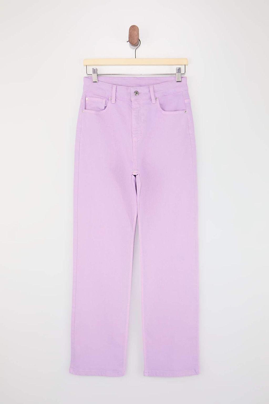 Limited Edition Lila Yuksek Bel Straight Jeans TWOSS26JE00241 - Trendyolmilla фото 5