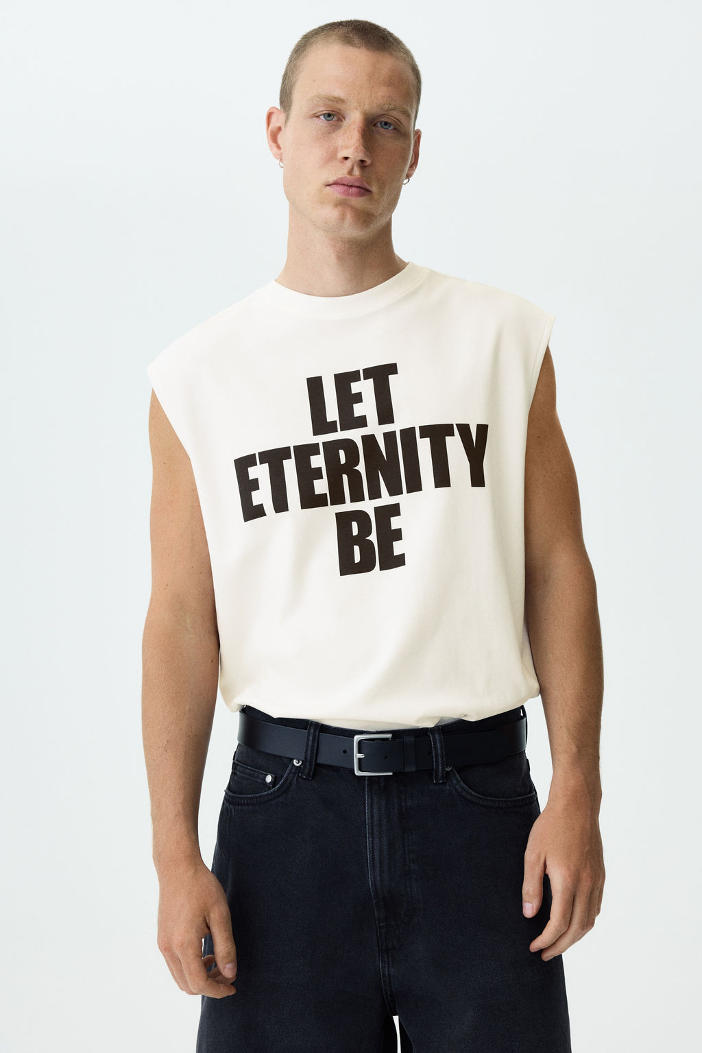 Camiseta sin mangas en algod?n Relaxed Fit - H&m фото 2