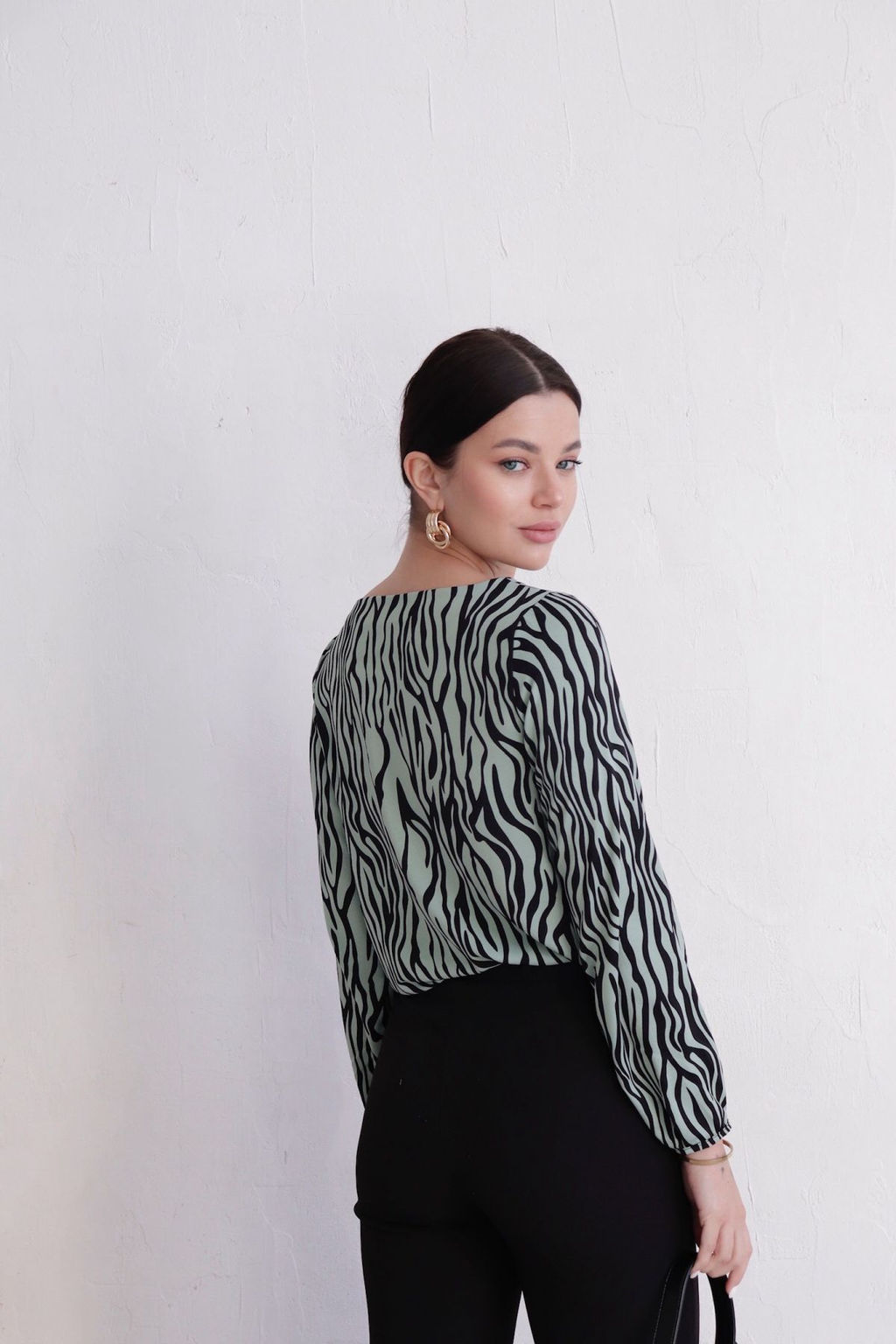 11740 Блуза без застёжки с принтом - Martichelli фото 6