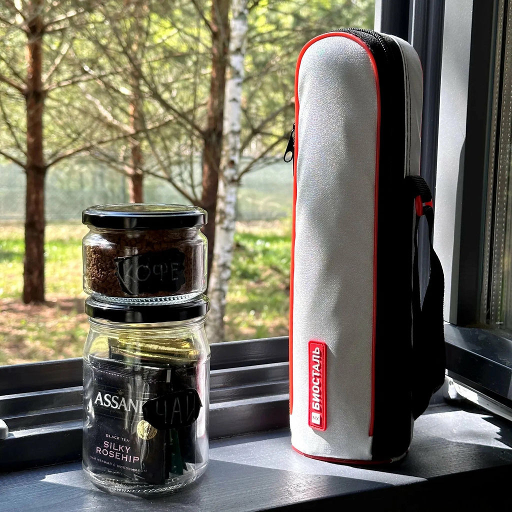 Термос 0,75 л "BIOSTAL" у/г, с чехлом, арт. NX-750В