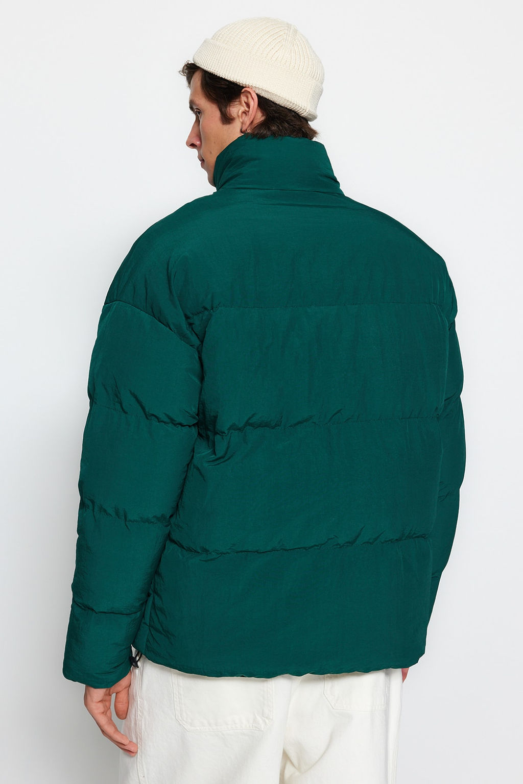 TRENDYOL MAN Lacivert Unisex Oversize Fit Dik Yaka Suya ve Ruzgara Dayan?kl? Sisme K?sl?k Mont TMNAW24MO00003 - Trendyolmilla фото 6