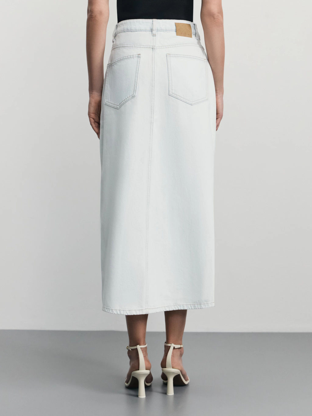 Джинсовая юбка макси / Zarina  фото 5