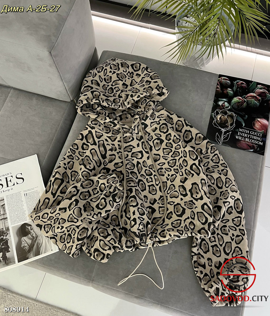 кофта Худи с леопардовым принтом - Bruno фото 5