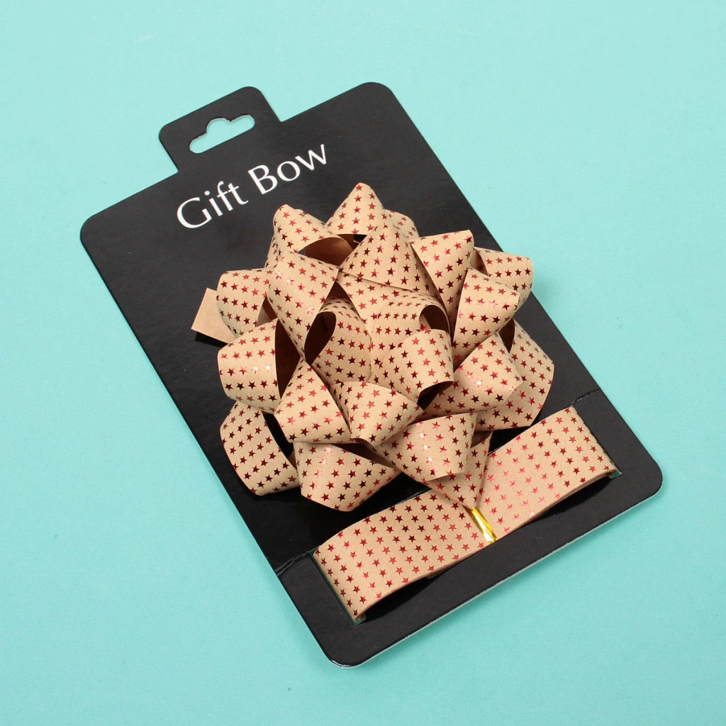 Цена за 2 шт. Набор для декорирования "Звездное небо" бант 2см, лента 2,5см (3м), Шампань/Красный