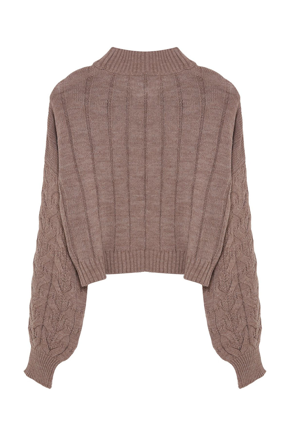 Vizon Crop Dik Yaka Triko Kazak TWOAW22KZ1634