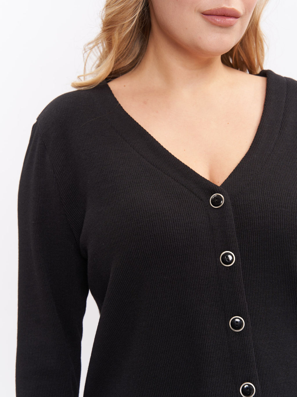 Кардиган в рубчик GA81008BLK01 - Артесса фото 5