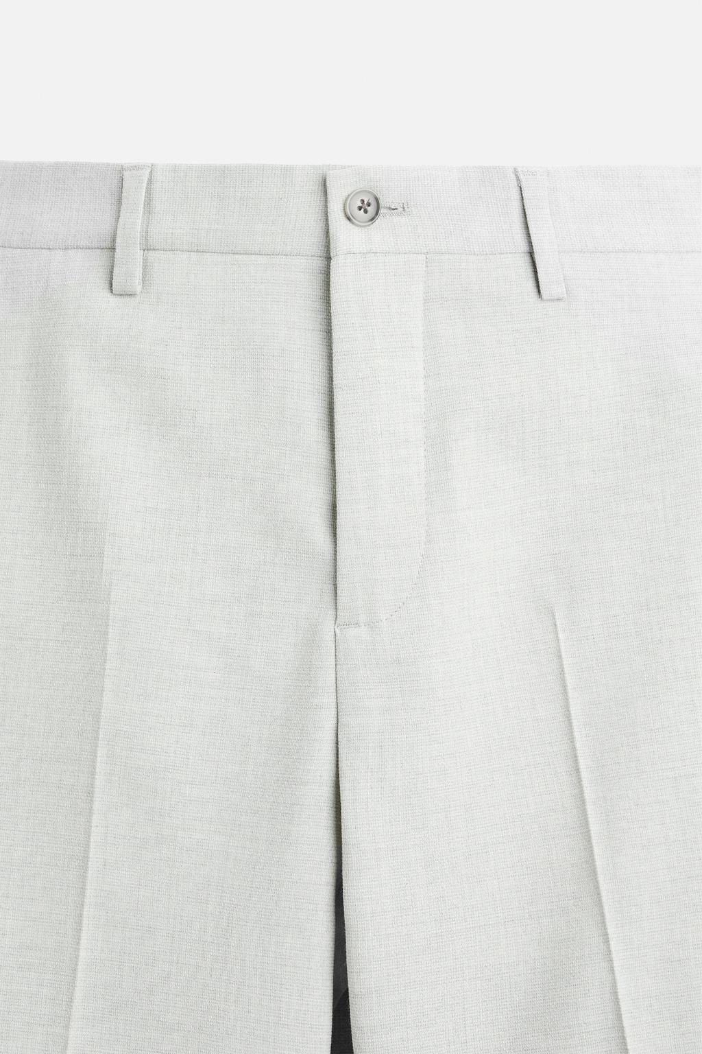 TEXTURED SUIT TROUSERS - Zara фото 7
