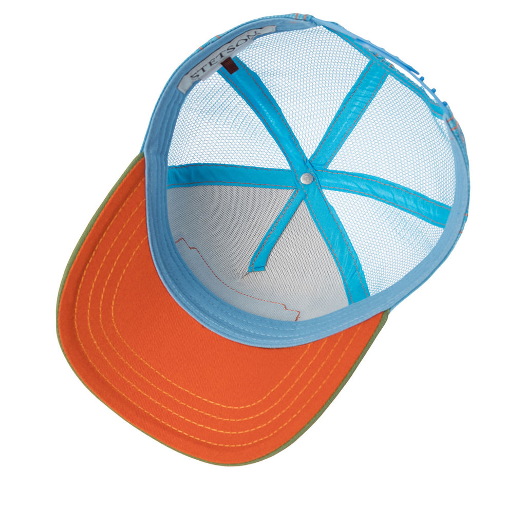 Бейсболка STETSON арт. 7741102K TRUCKER CAP LIGHTNING (кремовый / зеленый)  фото 3
