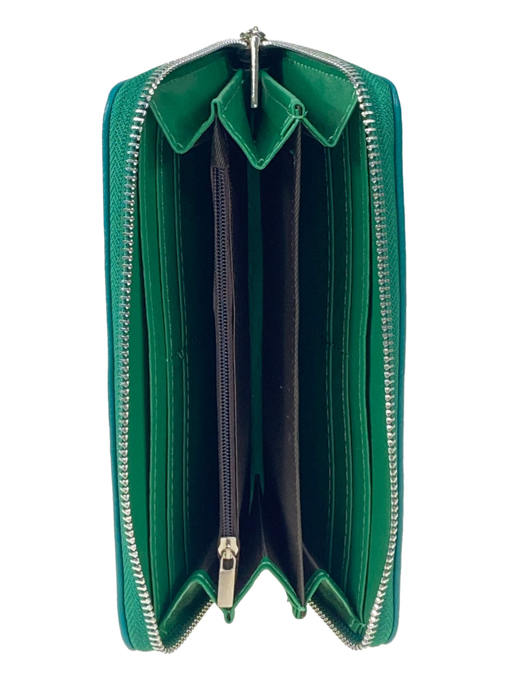 Женский кошелек с фермуаром из натуральной кожи, мультицвет - Greta фото 44