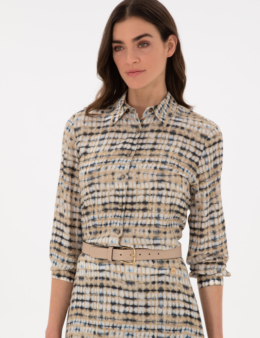 Bej Comfort Fit Uzun Kollu G_mlek - Pierre cardin фото 3