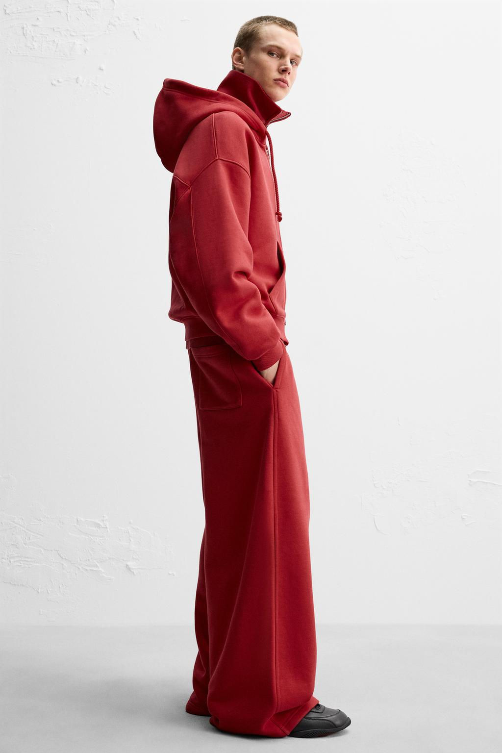 LIMITED EDITION WIDE-LEG JOGGER TROUSERS - Zara фото 5
