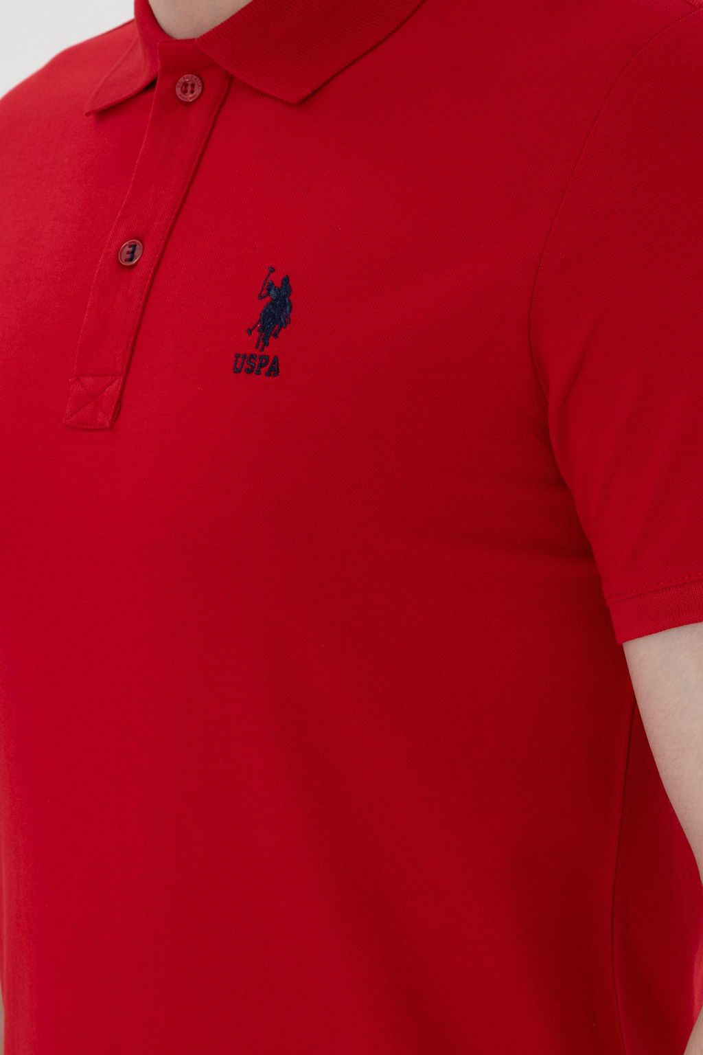 Erkek Slim Fit Polo Yaka K_rm_z_ Basic Ti__rt Sepette S_rpriz _ndirim - U.s. polo assn фото 7