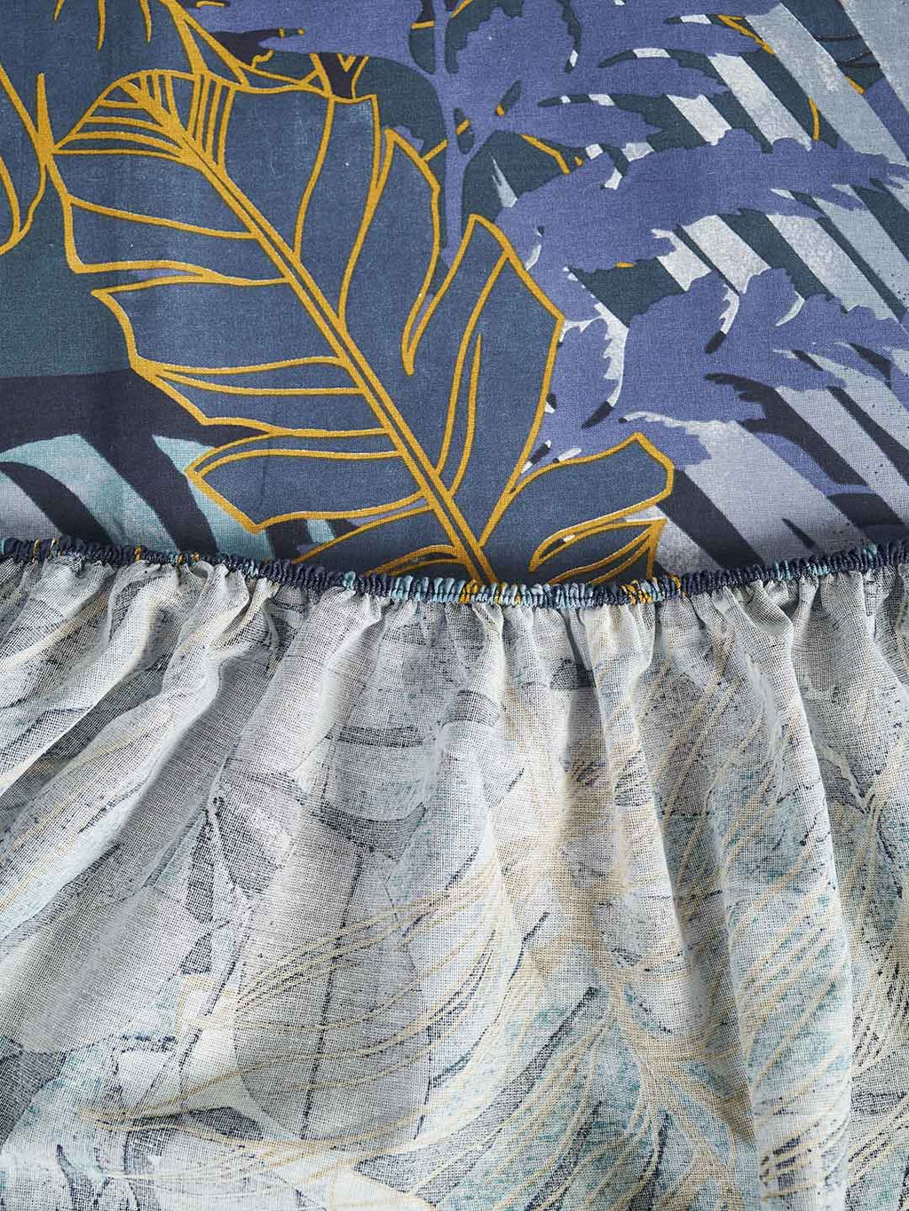 Простыня бязь на резинке - Ночные тропики 160х200х25