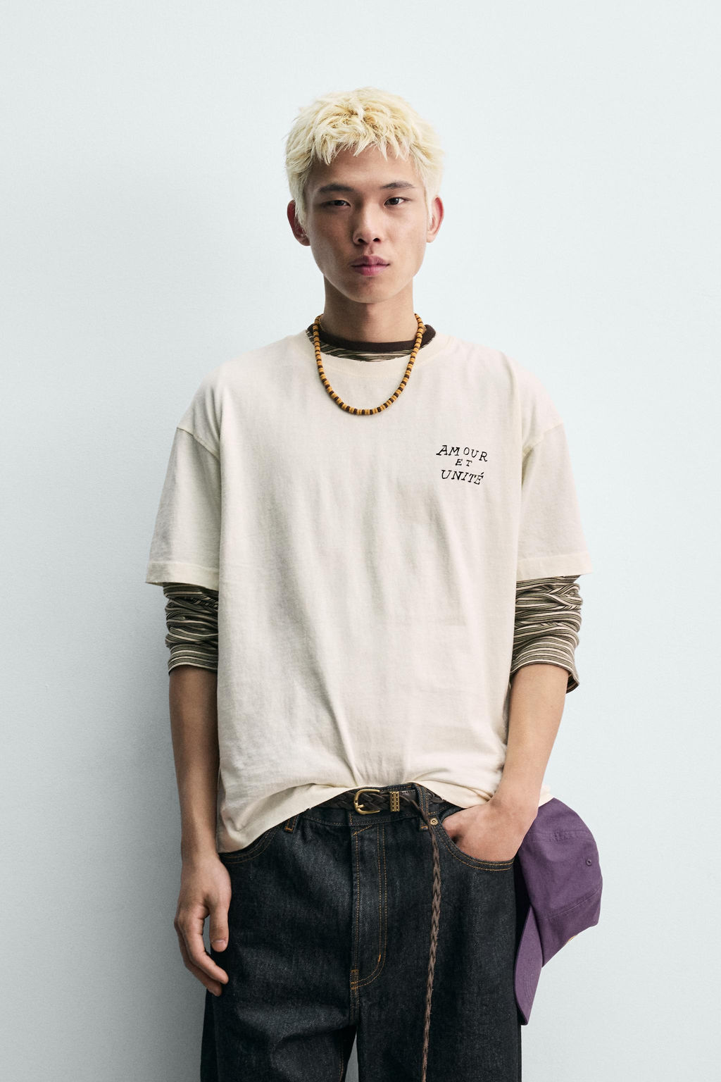 CAMISETA TEXTOS ESTAMPADOS / Blanco