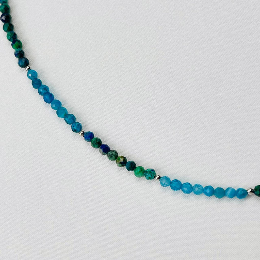 Чокер из Азурита и Апатита