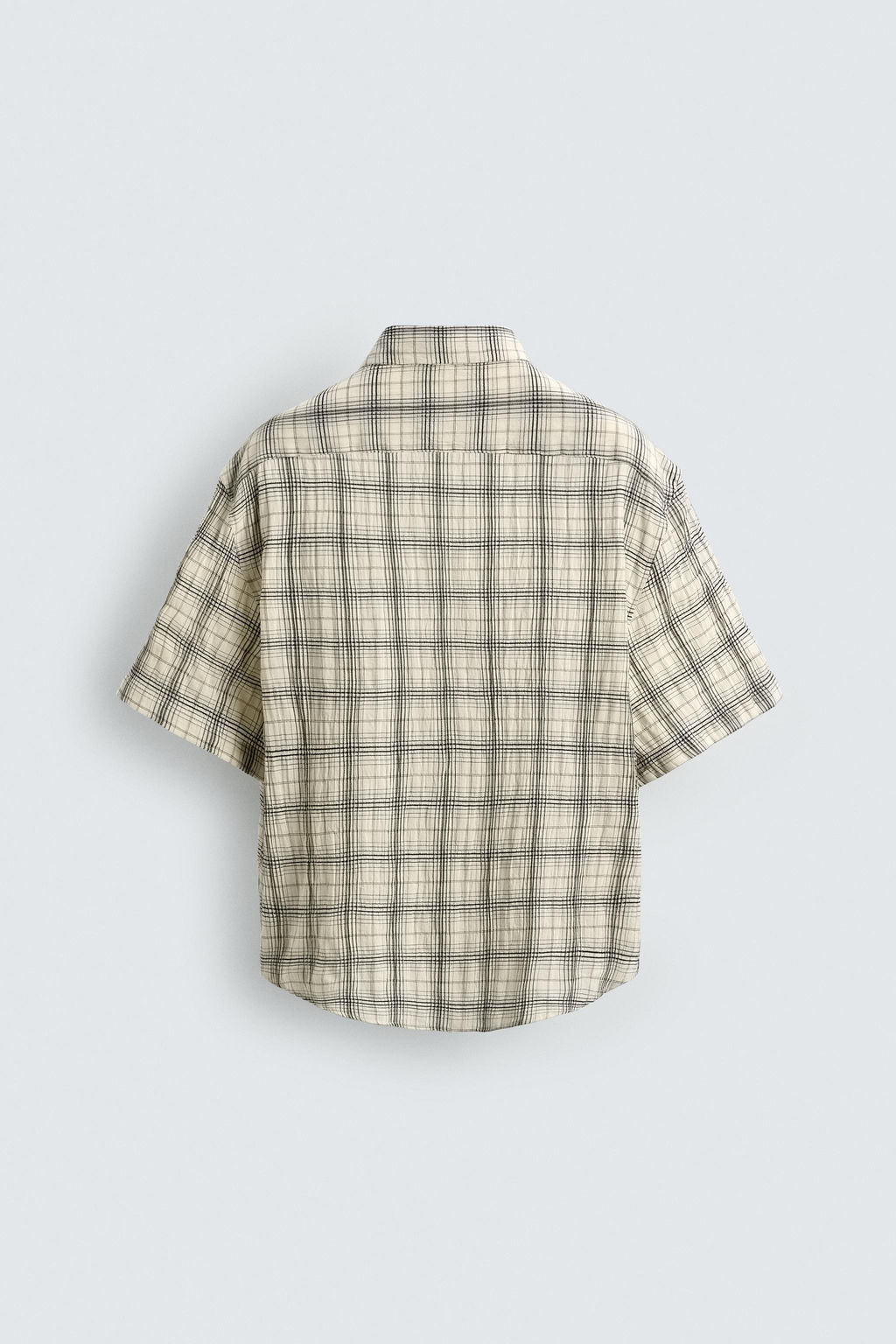 CAMISA RELAXED FIT JACQUARD CUADROS / Amarillo pastel - Zara фото 9