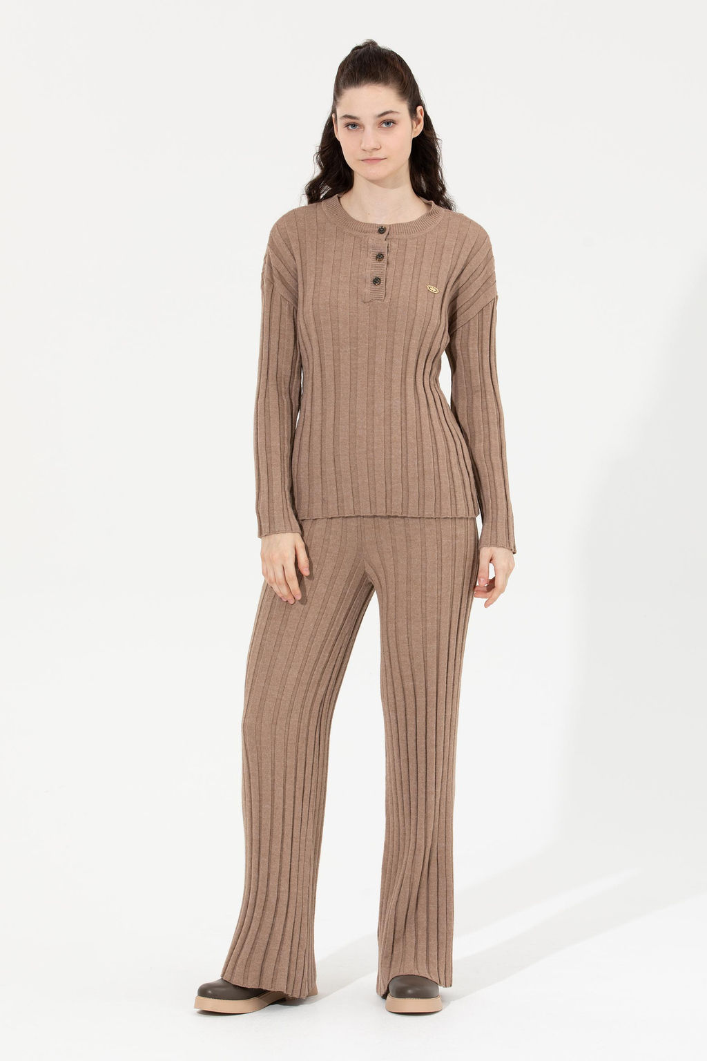 U. S. Polo Assn Женские брюки из норки и меланжевого трикотажа - U.s. polo assn фото 3