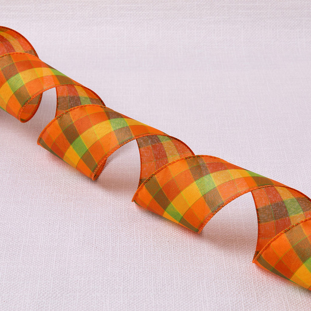 Blumentag декоративная LRW-48 63 мм (2-1/2) 10 м 0.5 м СК/Распродажа 014 оранжевый фото 6