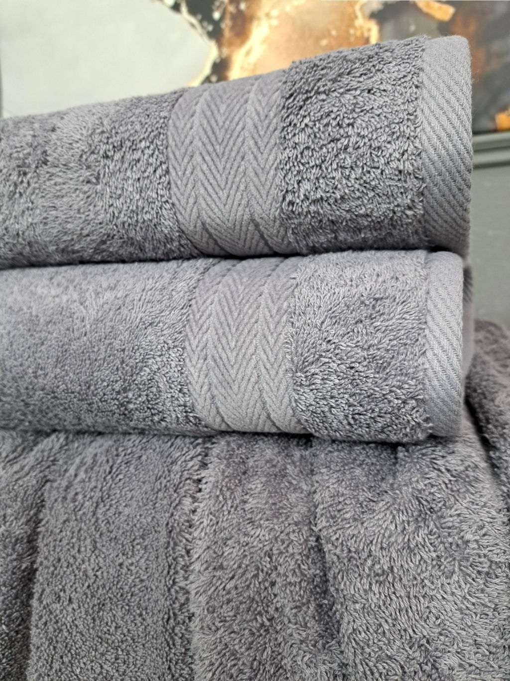 Комплект полотенец Arno (графит) - Kazanov.a. фото 4