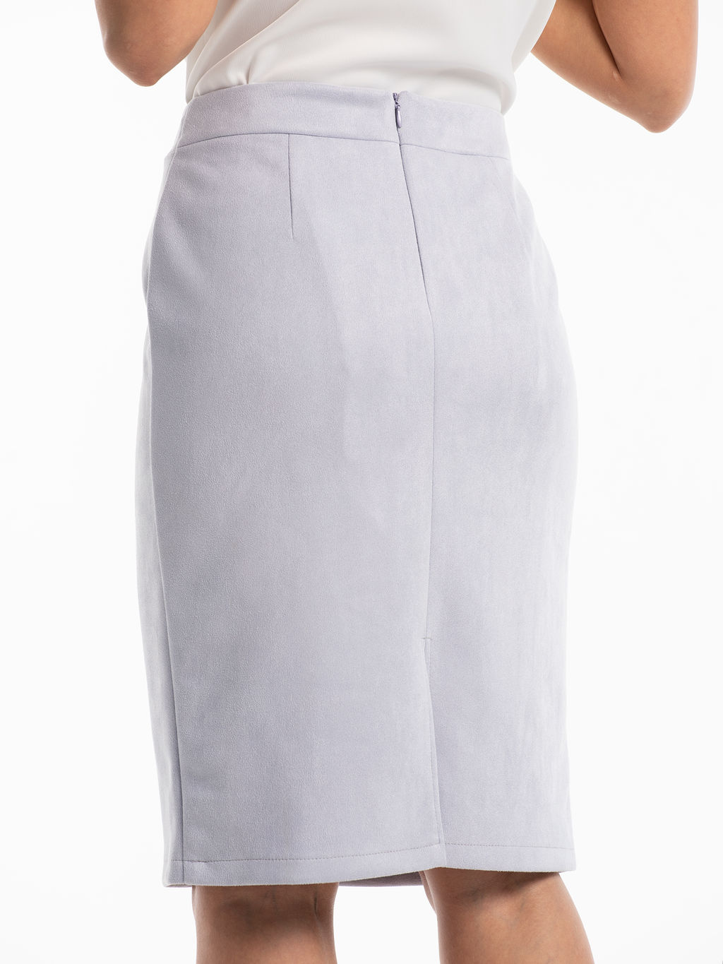 Костюм из трикотажной замши лавандовый - Odis фото 7