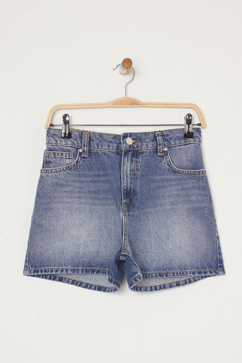 TRENDYOLMILLA Siyah Beli Lastikli City Denim Sort TWOSS25SR00153 фото 12