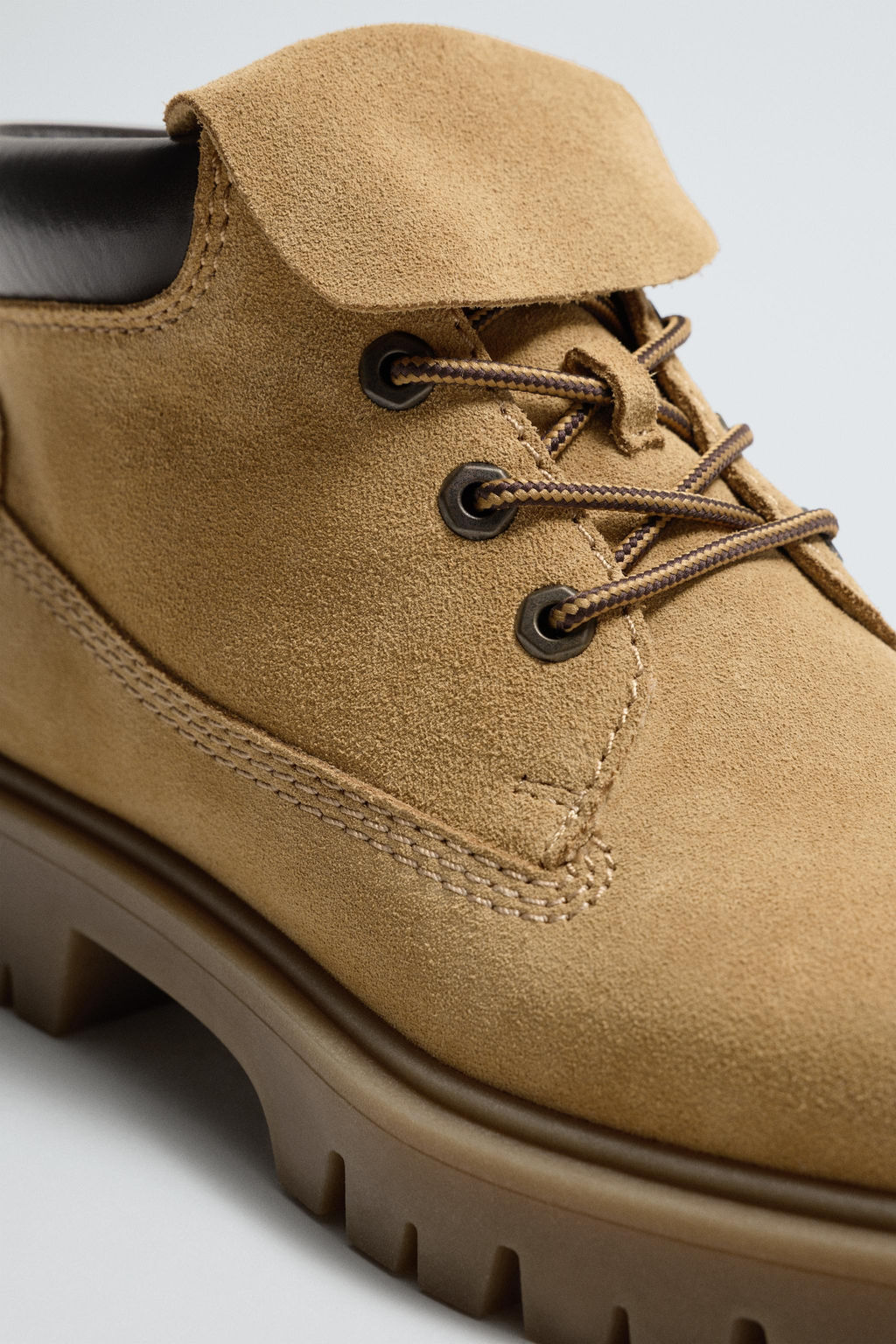 LEATHER CHUNKY BOOTS - Zara фото 3