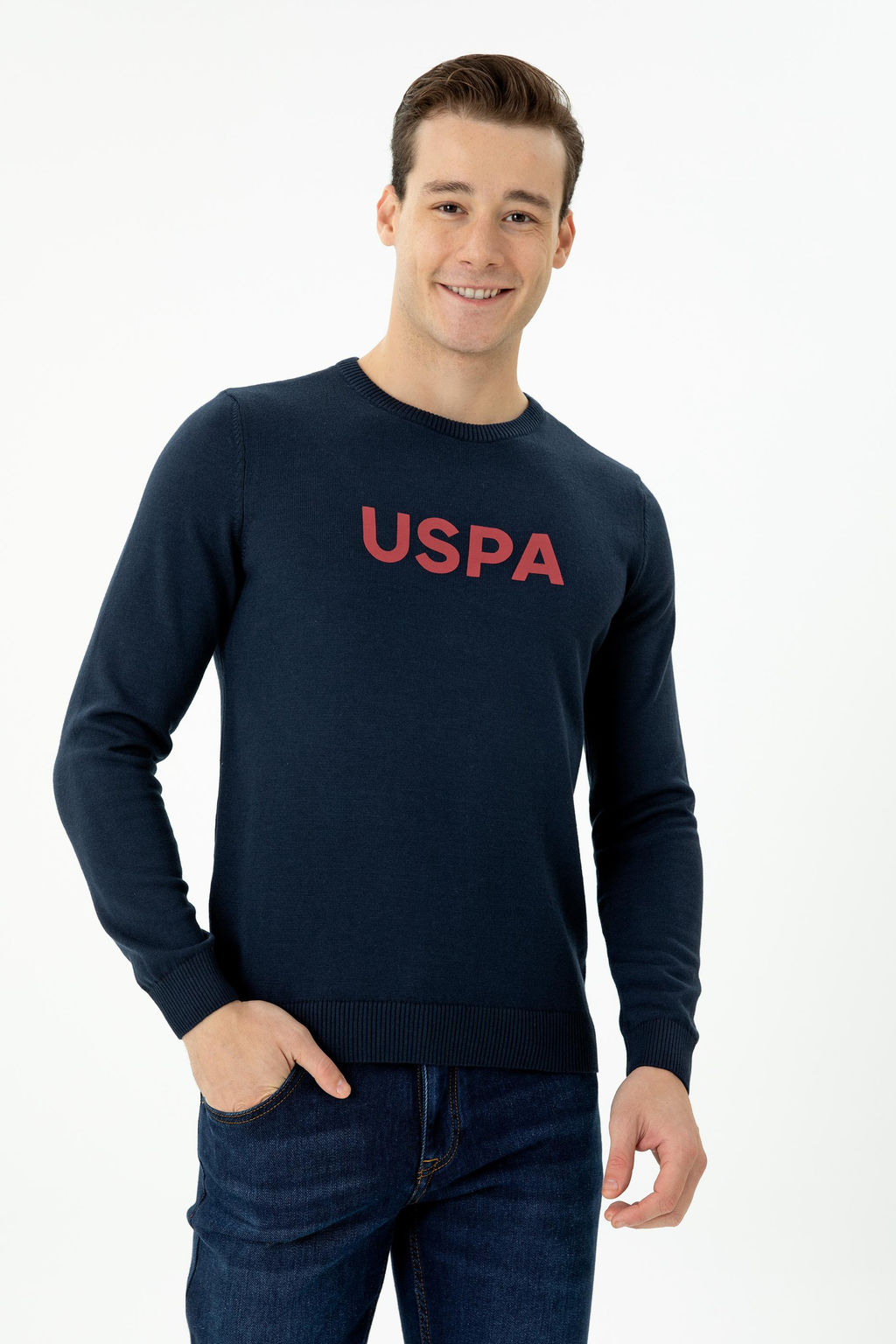 Мужской темно-синий свитер Неожиданная скидка в корзине - U.s. polo assn фото 8