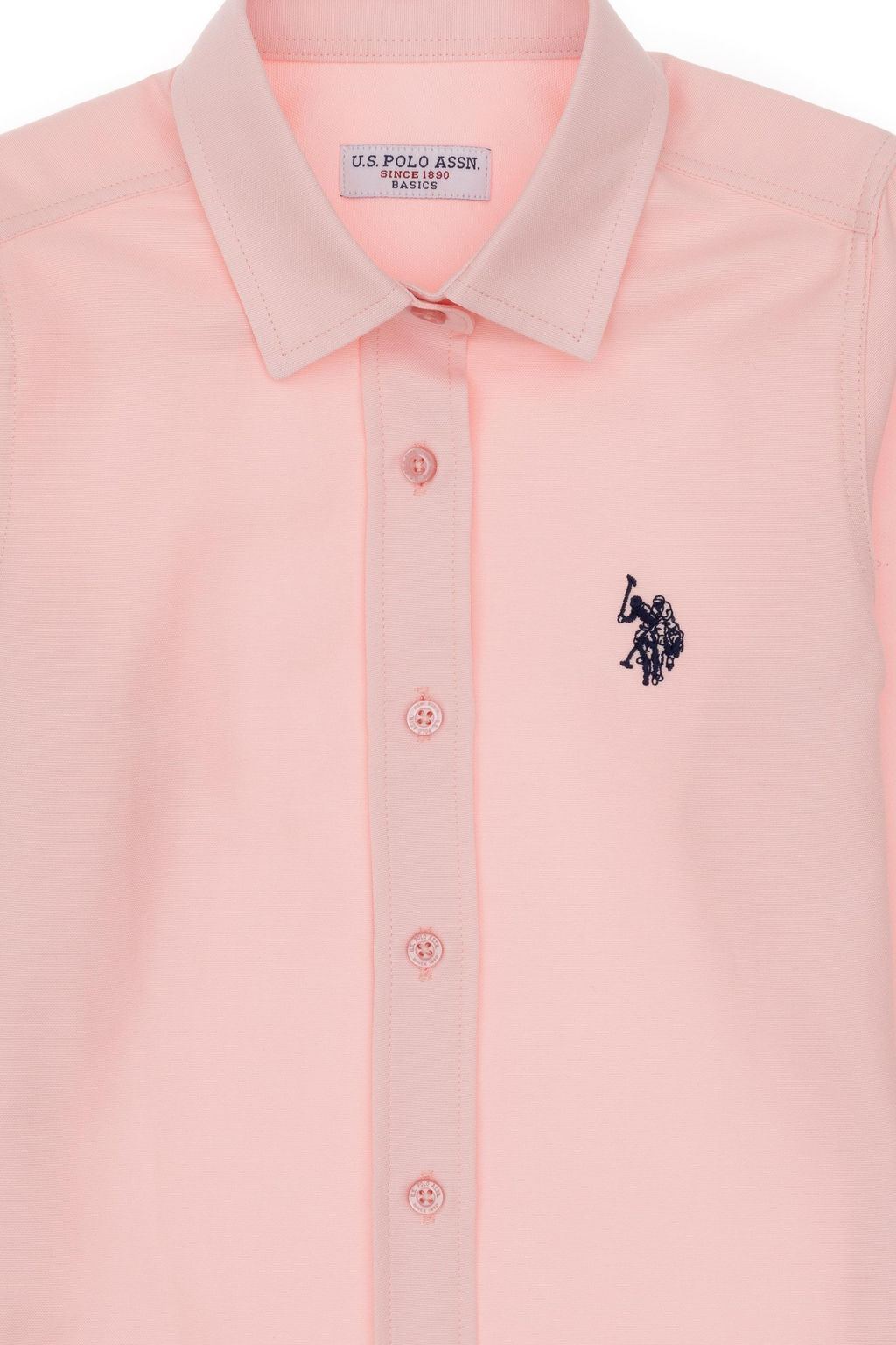 K_z _ocuk A__k Pembe Uzun Kollu Basic G_mlek Sepette S_rpriz _ndirim - U.s. polo assn фото 4