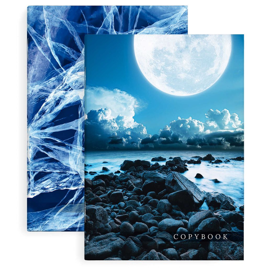 Тетрадь-перевертыш, 80 л, А4, клетка, арт. 61178/ 5 СТИХИЯ