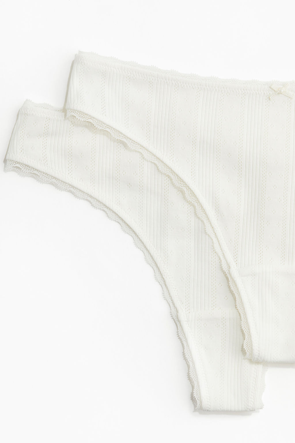 Pack de 2 bragas thong en pointelle - H&m фото 7
