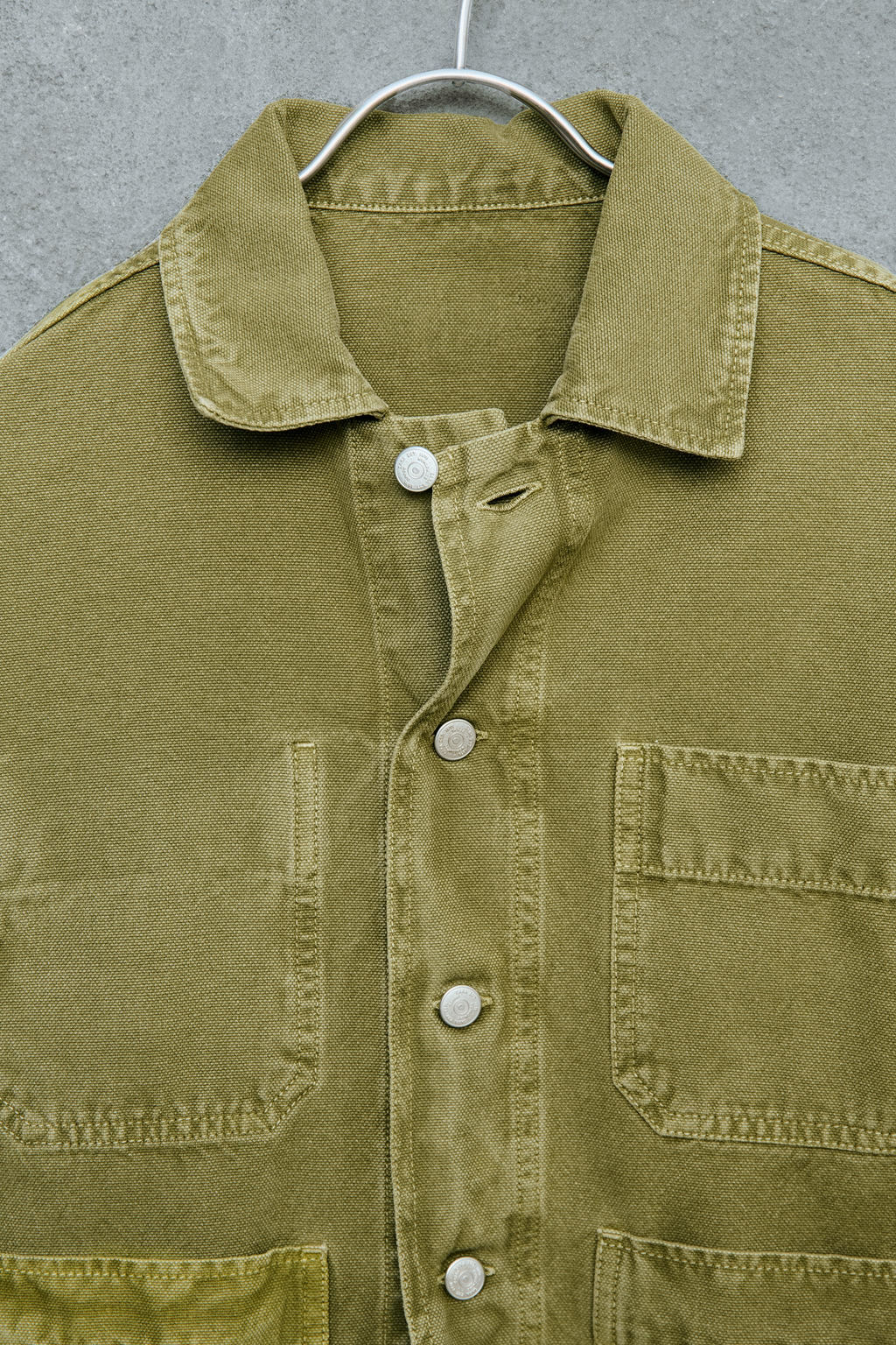 STORIESZ - SOBRECAMISA CANVAS GARMENT DYE / Verde - Zara фото 3