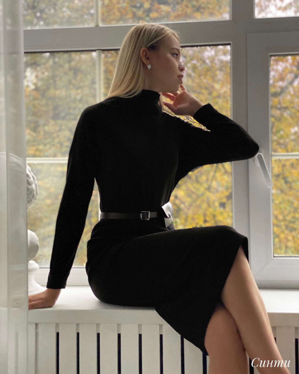 Платье Синти (черный) - Nadi bordo фото 3