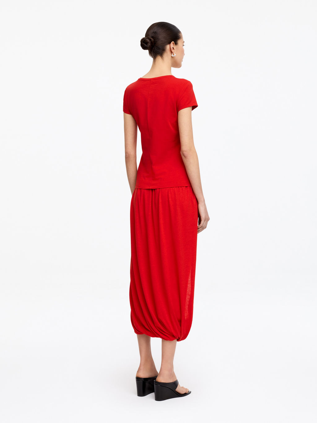Falda midi drapeada - H&m фото 7
