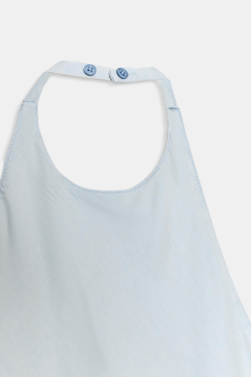 VESTIDO HALTER FLUIDO / Azul claro - Zara фото 10