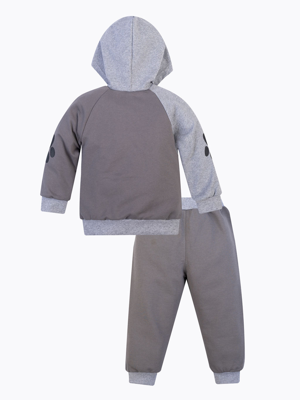 Костюм детский серыймеланж панда