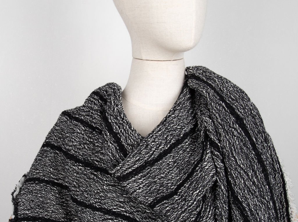 20С160-ШР/039/у 165*50 Палантин цв. 340 рис. 2 черный