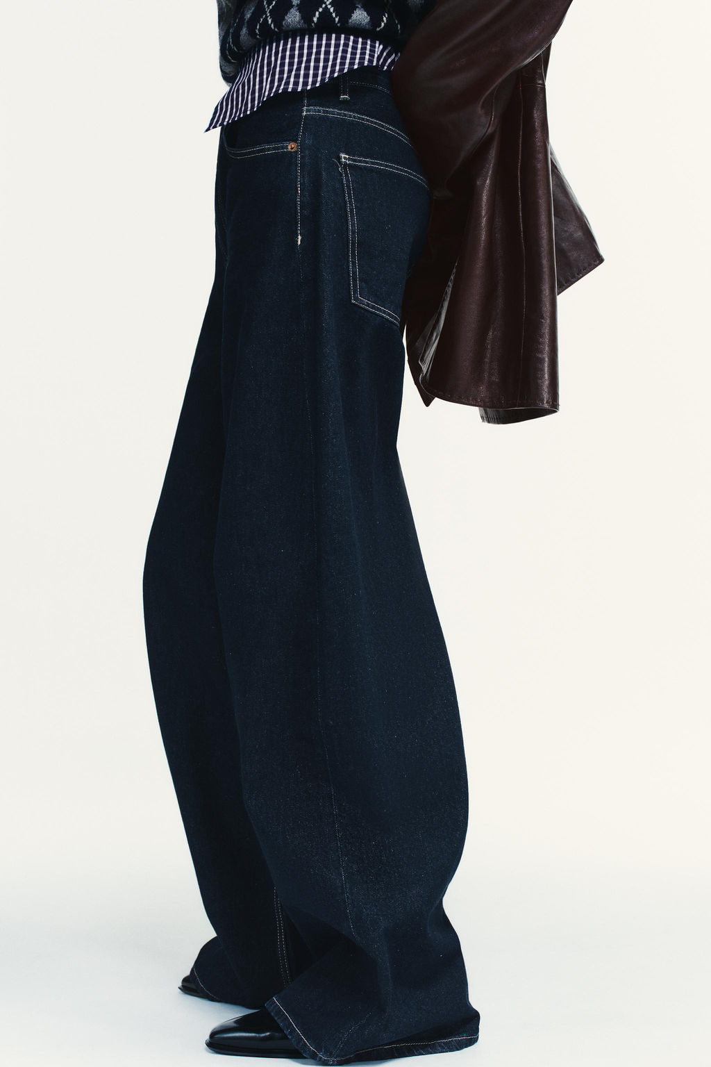 TRF EXTRA WIDE-LEG HIGH-WAIST JEANS - Zara фото 4