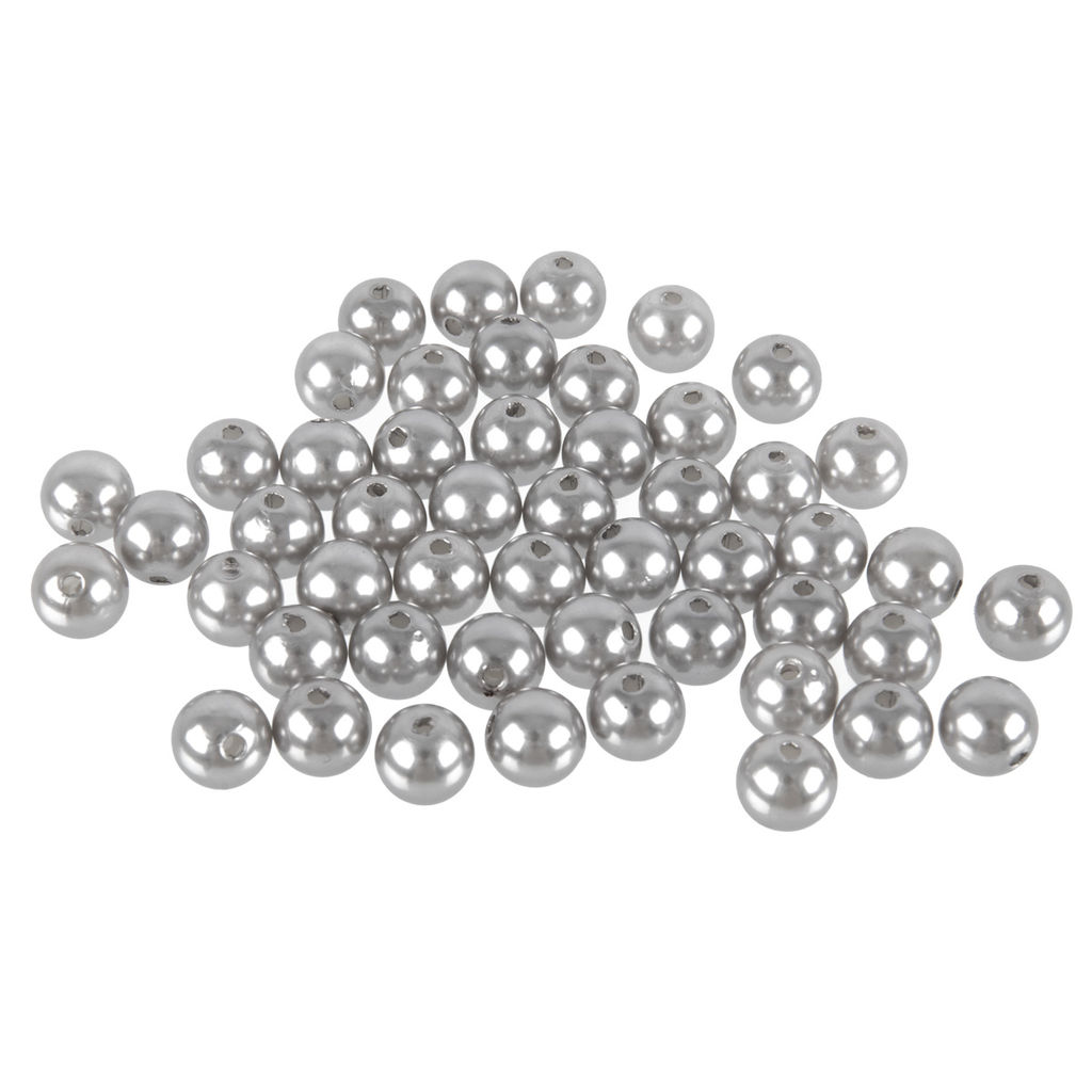 Бусина Zlatka пластик PB-3 10 мм 50 шт 2 шт №67 серый